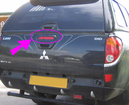 Tailgate Brake Light RED for Mitsubishi L200 - RED lens