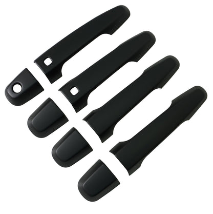 Door Handles - Satin Black (4dr) for Mitsubishi L200 2016-19 - WITH Keyless
