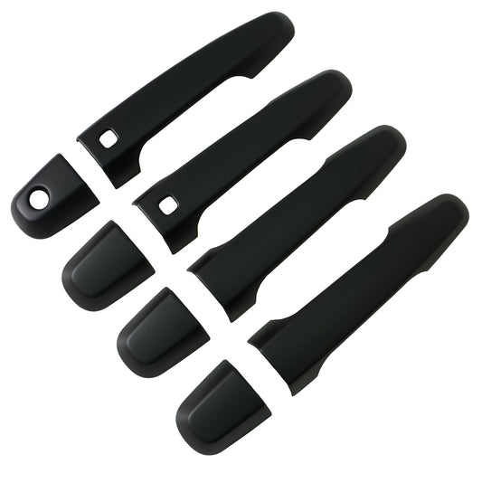 Door Handles - Satin Black (4dr) for Mitsubishi L200 2016-19 - WITH Keyless