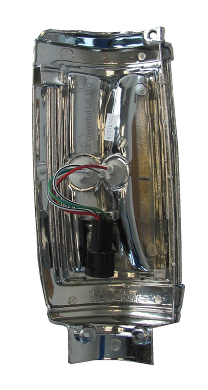Side & Indicator Light - Chrome & Black Frame - LEFT - for Mitsubishi L200 Early