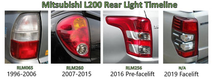 Rear lights -LED v3 for Mitsubishi L200 (Pair) - Smoked