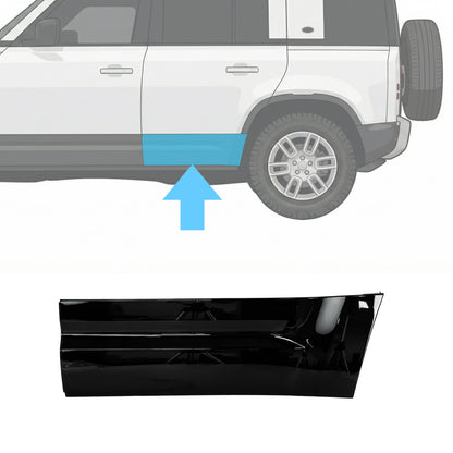 Gloss Black Lower Door Moulding for Land Rover Defender L663 - L3