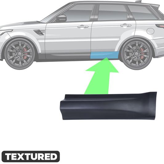 Lower Door Moulding in Textured Black - Left Rear Door Section - for Range Rover Sport L494