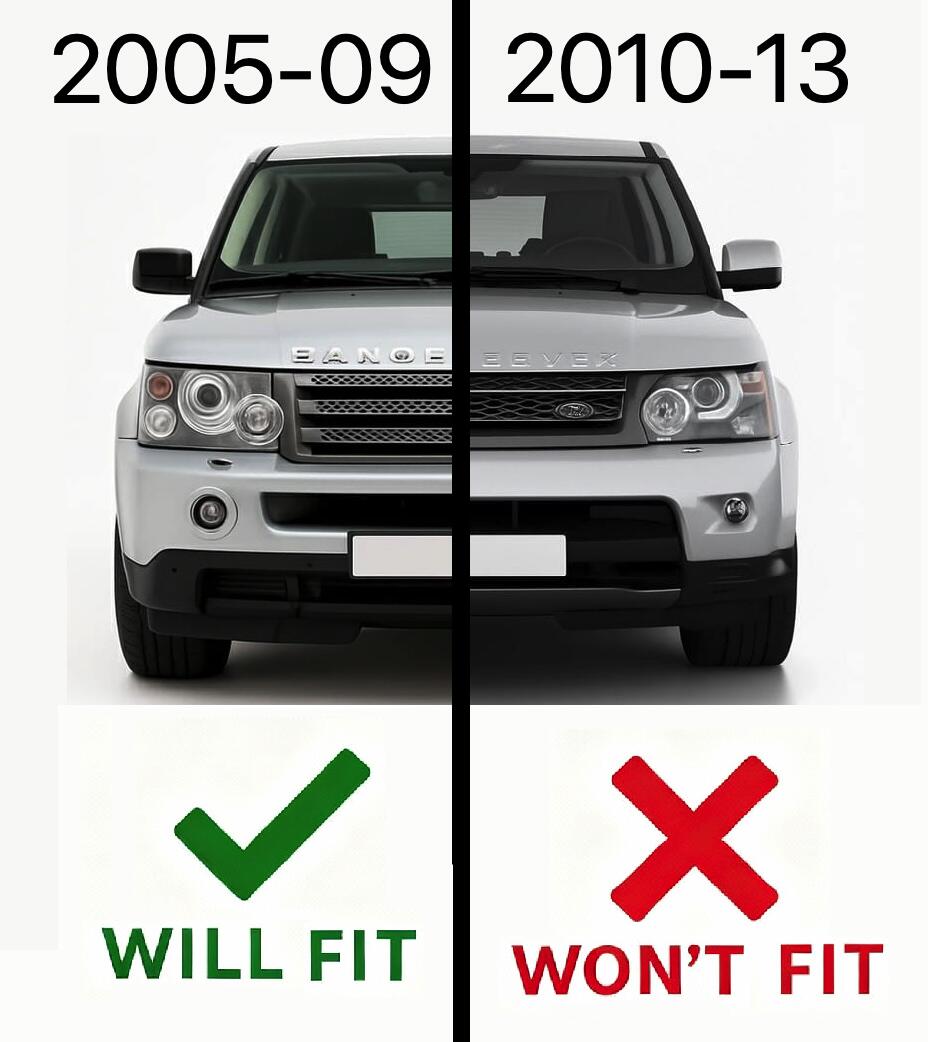 Side Vents - Full Black for Range Rover Sport 2005