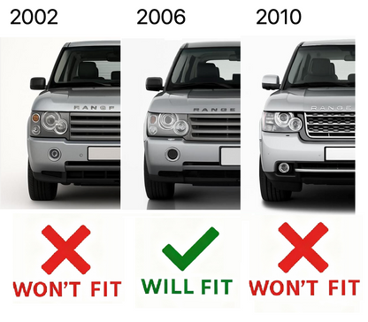 Replacement Headlight Lens for Range Rover L322 (2006-09) - LH