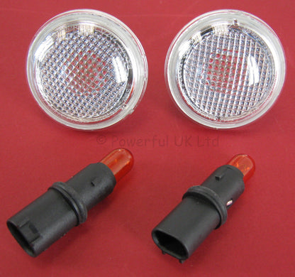 Side Repeaters (Pair) for Range Rover L322 - OE style Clear