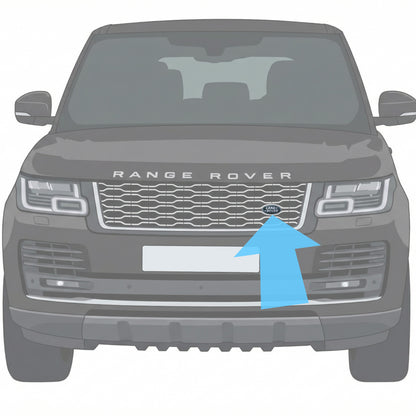 Genuine Front Grille Badge - Green & Silver - for Range Rover L405