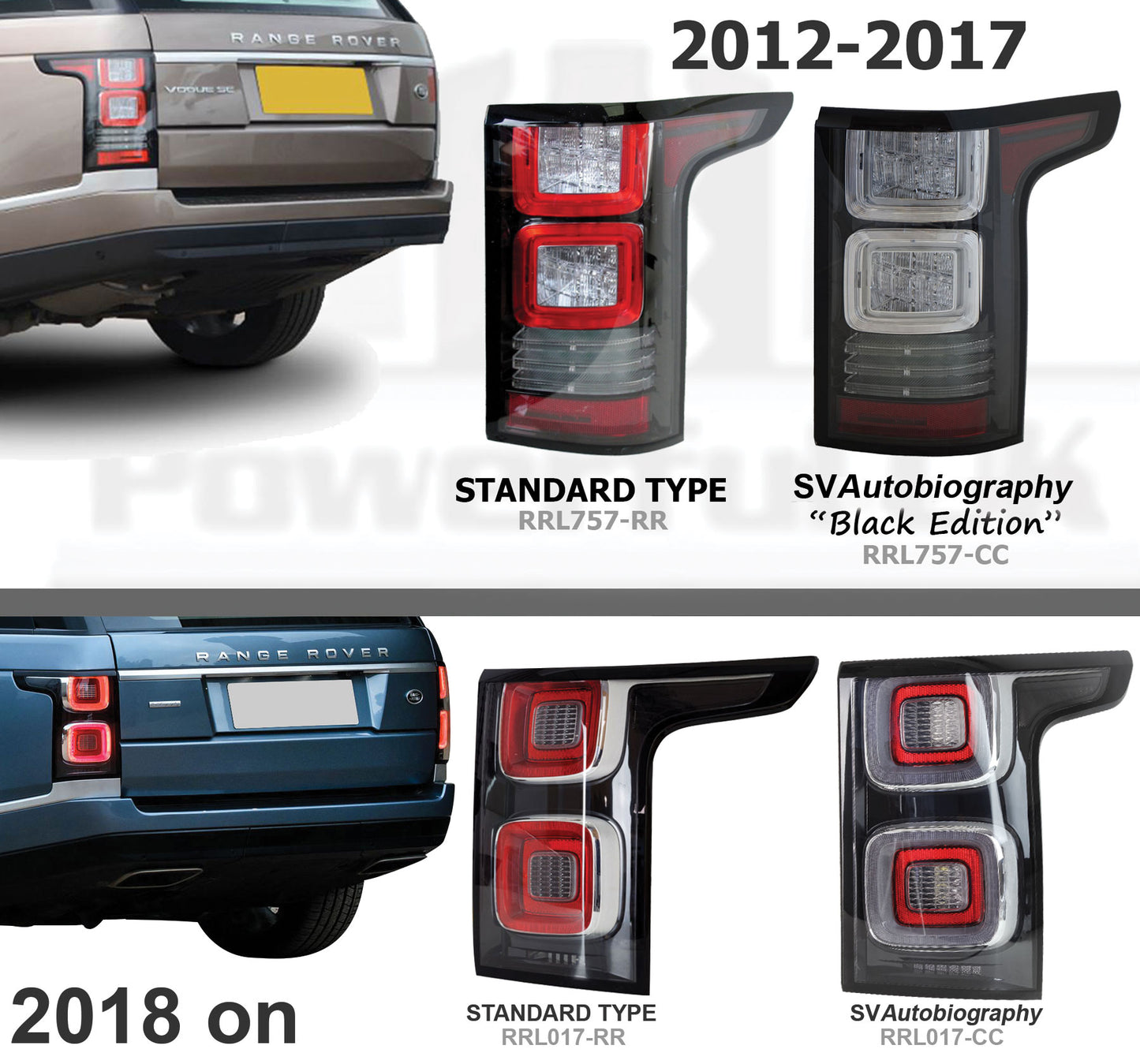 2018 Facelift Rear Light - Right for Range Rover L405