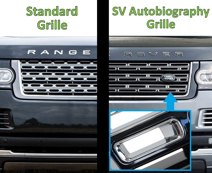 SV Autobiography Style Black/Chrome/Grey Front Grille for Range Rover L405