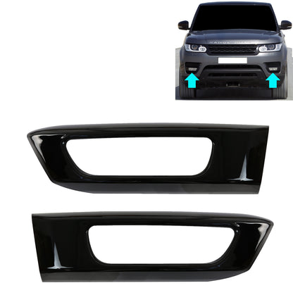 Gloss Black Fog Lamp Surrounds for Range Rover Sport L494 2014-17