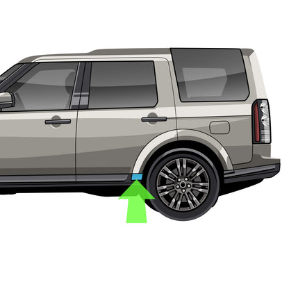 Rear Left Wheel Arch End Cap 'Front End' for Land Rover Discovery 4