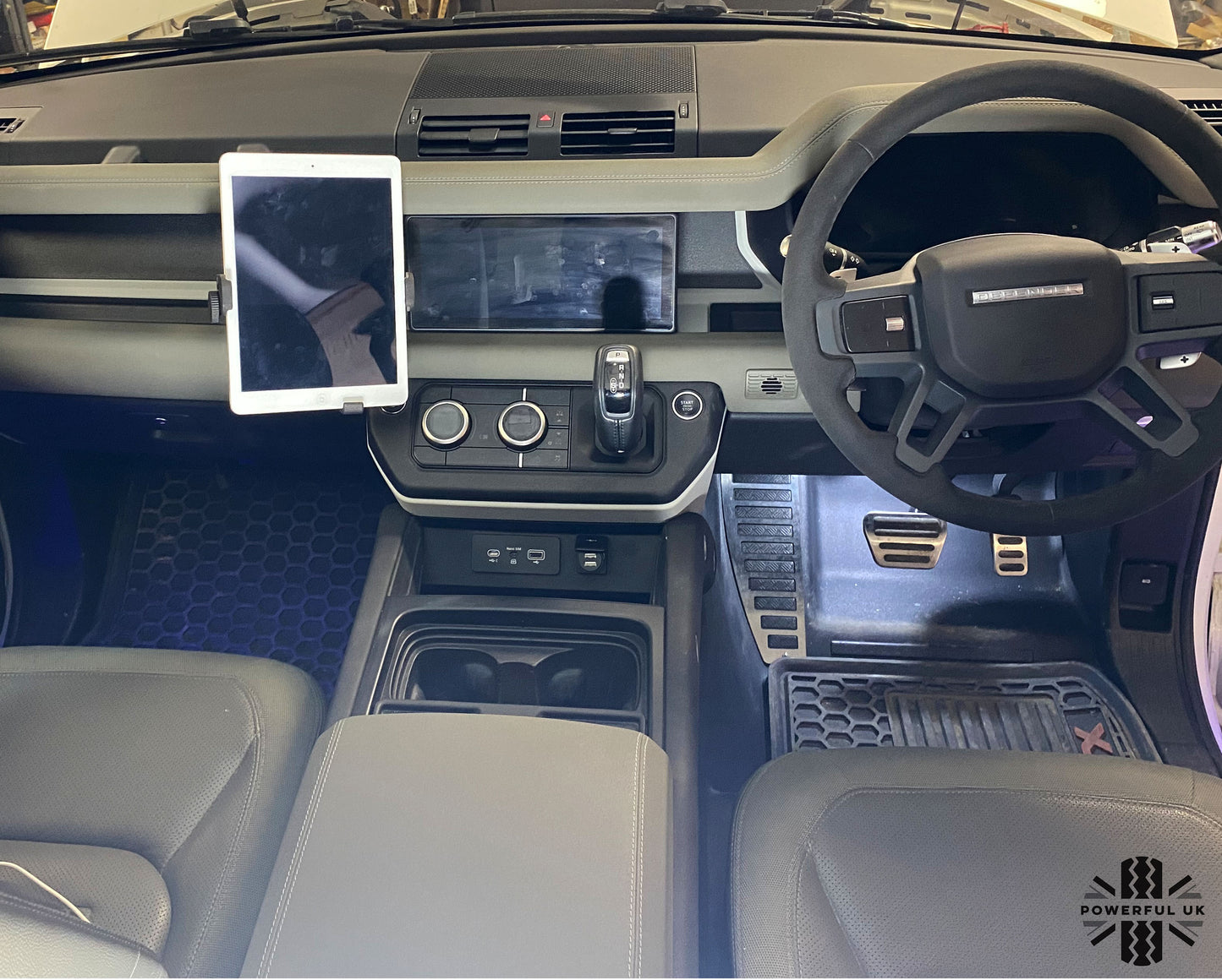 Dash Tablet Holder Mount with 1" ball head for Land Rover Defender L663