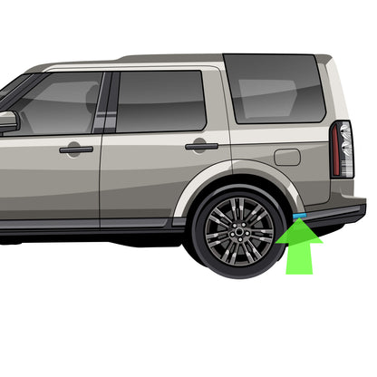 Rear Left Wheel Arch End Cap 'Back End' for Land Rover Discovery 4