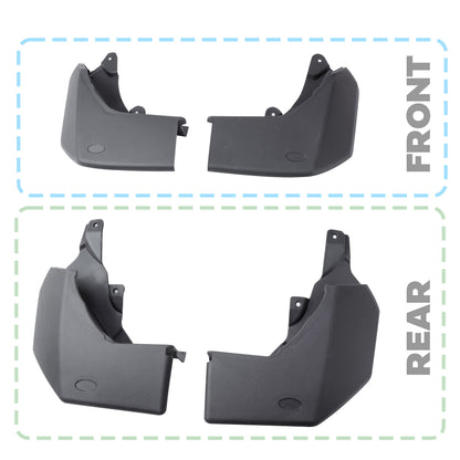 Front & Rear Mudflap Kit for Land Rover Discovery 3/4 - Late Type (2009+)
