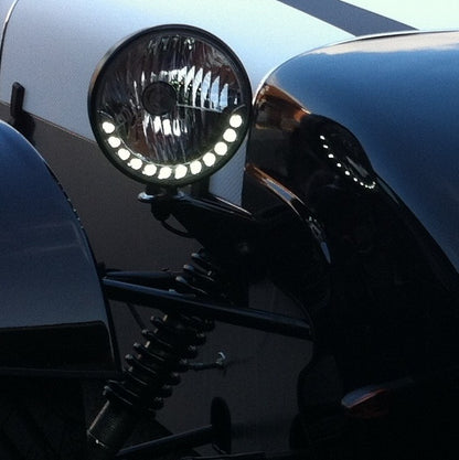 Kit Car Round 7" Headlight - DRL Style - LHD