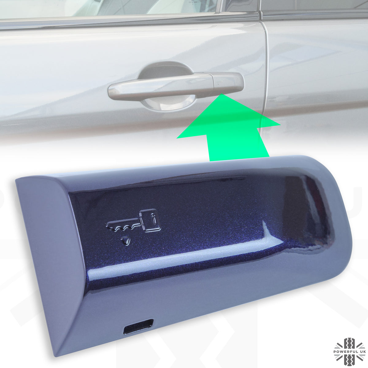 LEFT Door Handle Key Piece for Range Rover Sport L494 - Loire Blue
