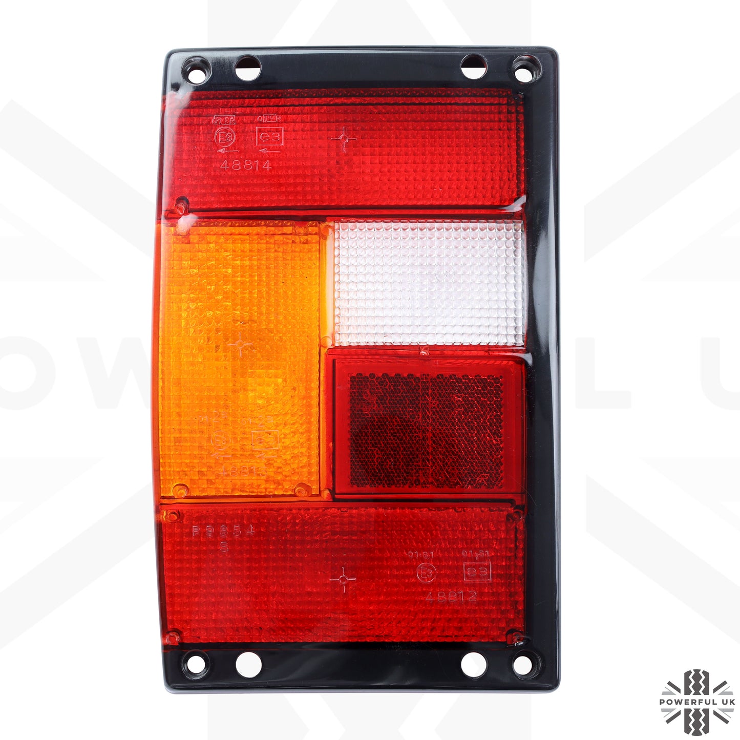 Rear Light Lens for Range Rover Classic - Main Lens - Black Edge - Left Side