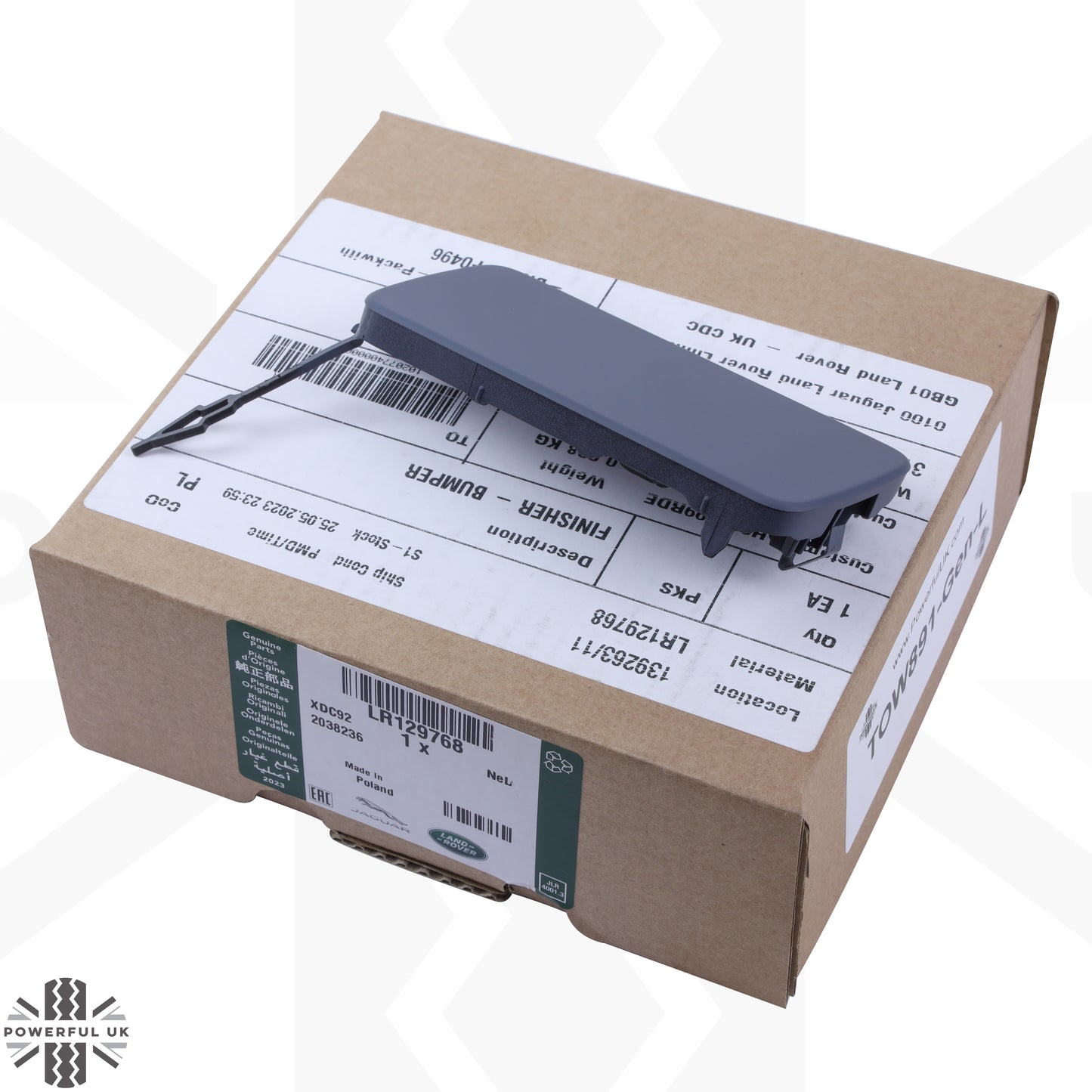 Genuine Tow Eye Blanking Plate for Land Rover Defender L663 - Left