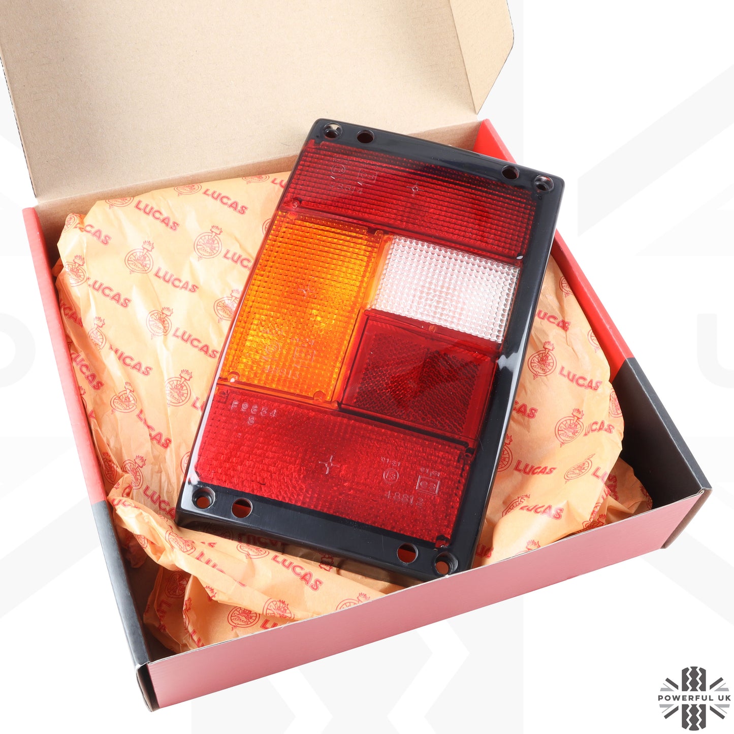 Rear Light Lens for Range Rover Classic - Main Lens - Black Edge - Left Side