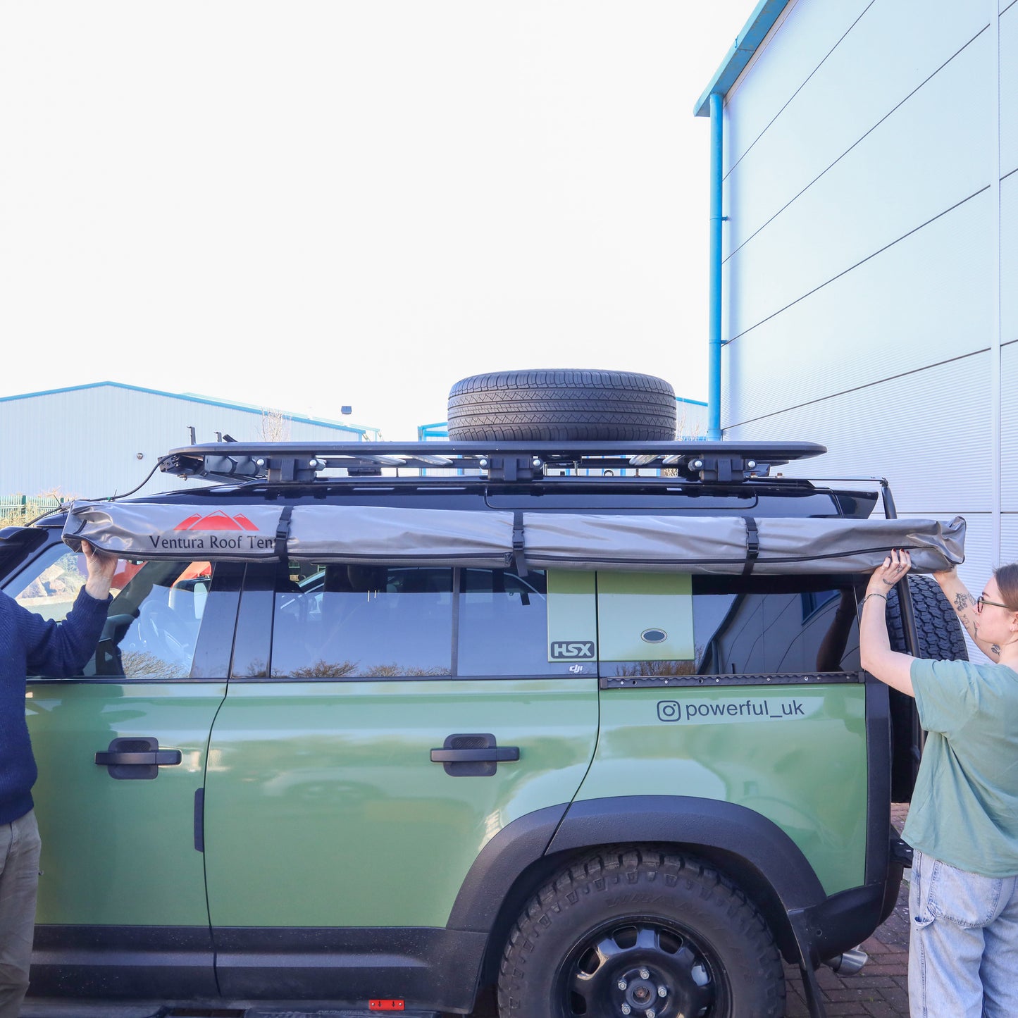 Awning Pillar Mount for Expedition Roof Rack for Land Rover Defender L663 - Left