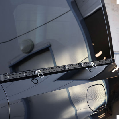 Black Anodised Utility Side Rail for Land Rover Defender L663 90 - PAIR