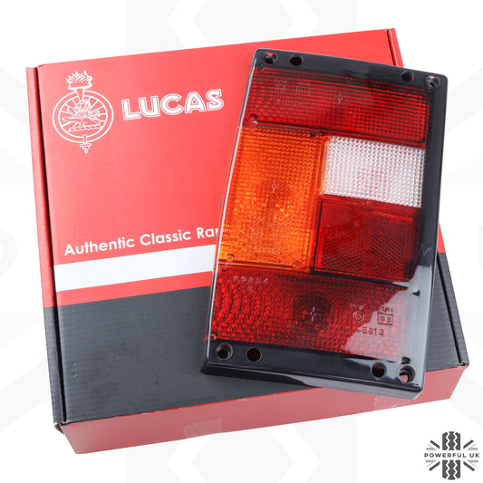 Rear Light Lens for Range Rover Classic - Main Lens - Black Edge - Left Side