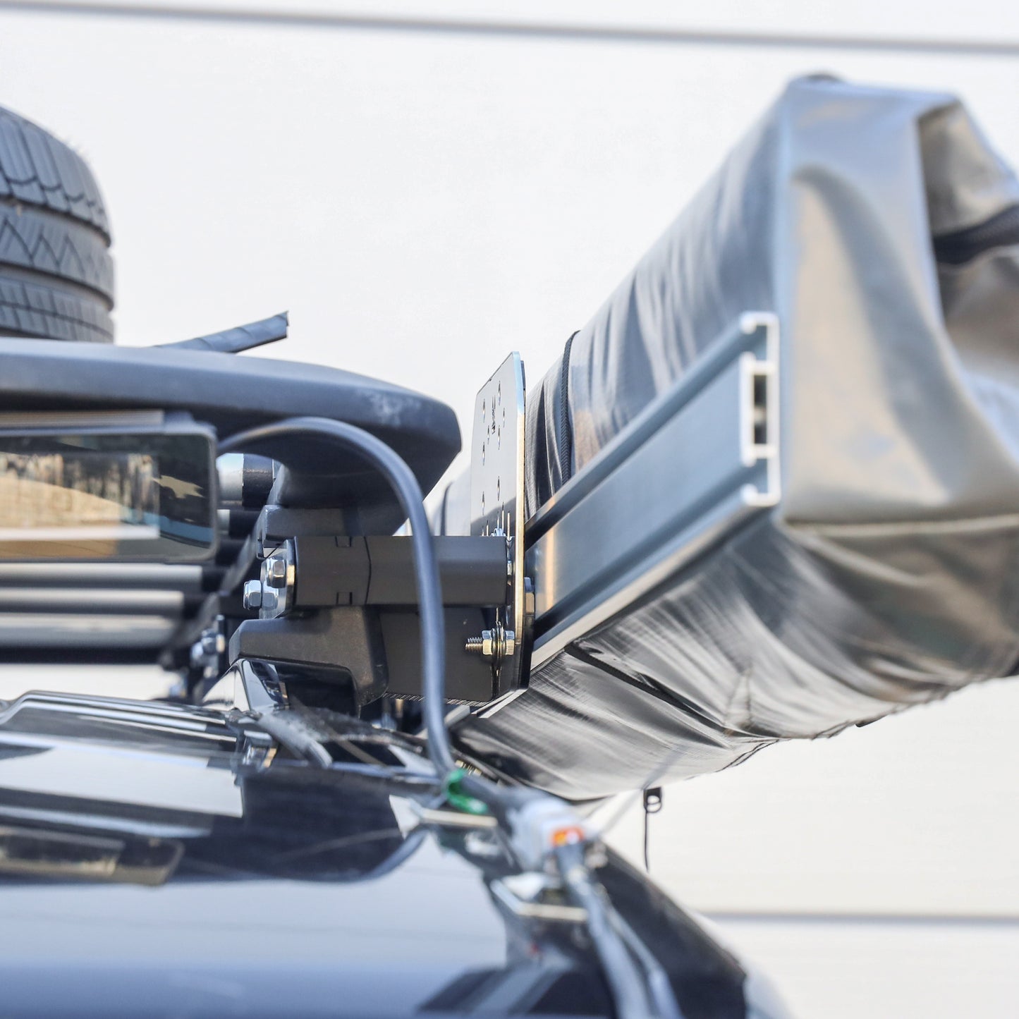 Awning Pillar Mount for Expedition Roof Rack for Land Rover Defender L663 - Left