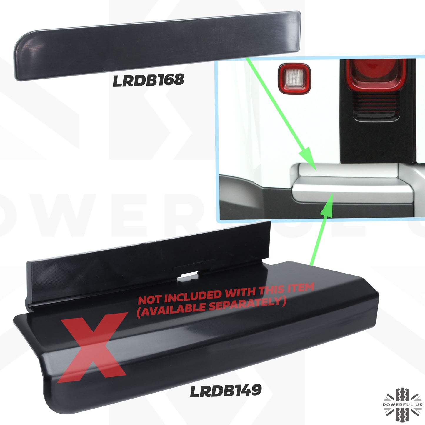 Rear Bumper Recess Insert (Upper Section) for Land Rover Defender L663 - LEFT