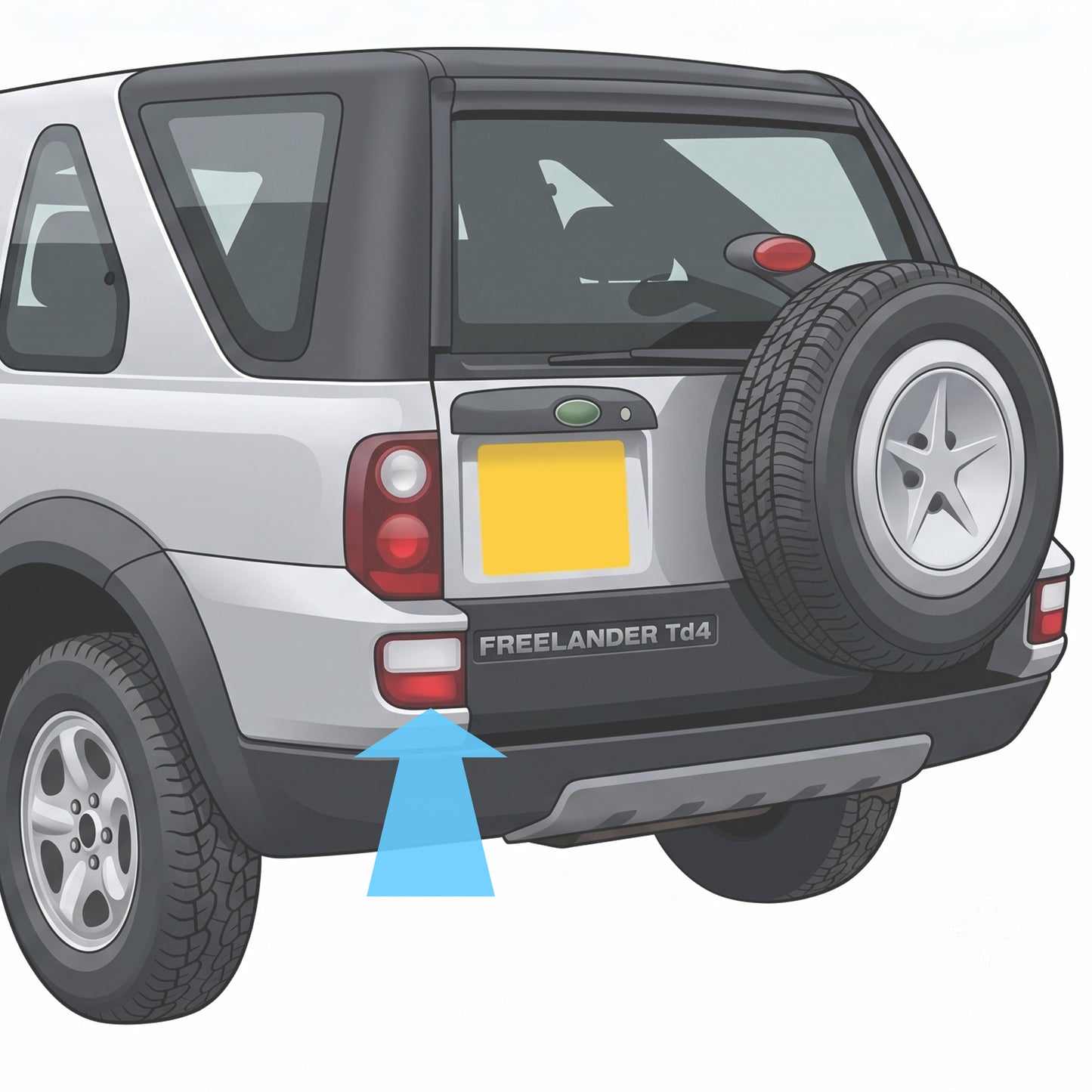 Rear Light Assembly for Land Rover Freelander 1 - Left