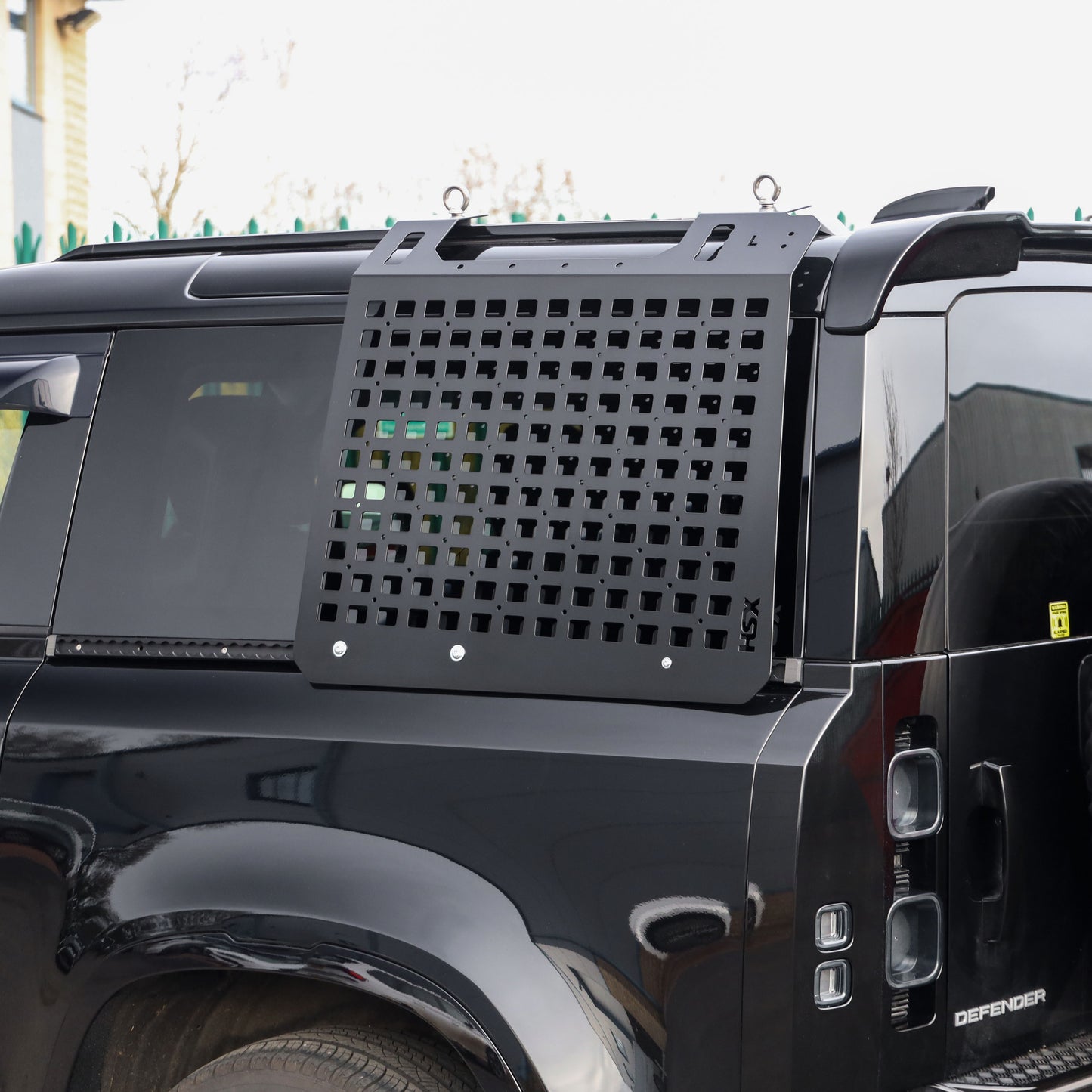 Molle Plate Kit - Black - Grid Design - PAIR - for Land Rover Defender L663 (90 Model)