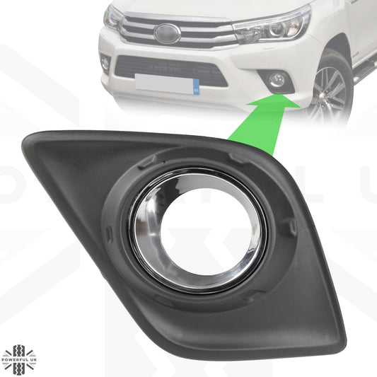 Fog Bezel for Toyota Hilux Mk8 2015-20 - Left
