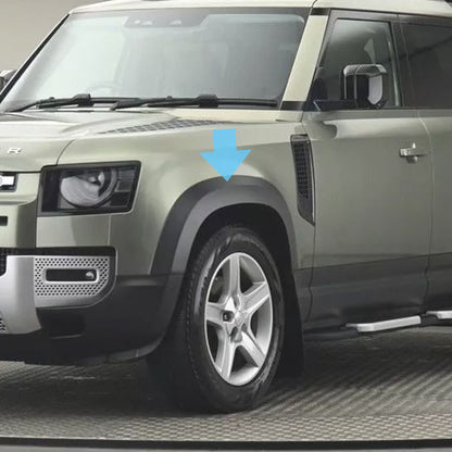 Front Left Extended Wheel Arch in Textured Plastic for Land Rover Defender L663 (110 model)