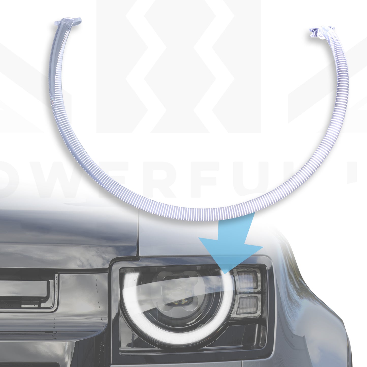 Headlight Signature Halo Acrylic Strip for Land Rover Defender L663 - Left