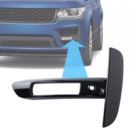 Front Fog Light Surround in Gloss Black for Range Rover L405 SVO (2013-17) - Left