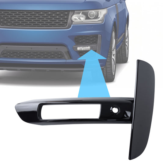 Front Fog Light Surround in Gloss Black for Range Rover L405 SVO (2013-17) - Left