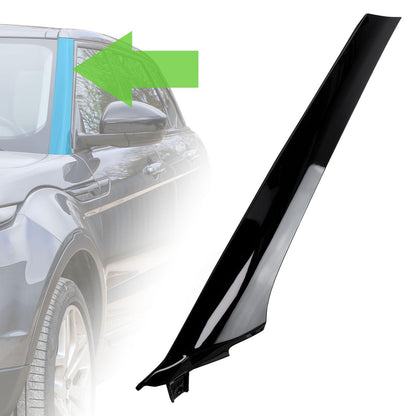 Aftermarket A Pillar Finisher in Gloss Black for Range Rover Evoque 1 '5 Door' (2011-18) - LEFT