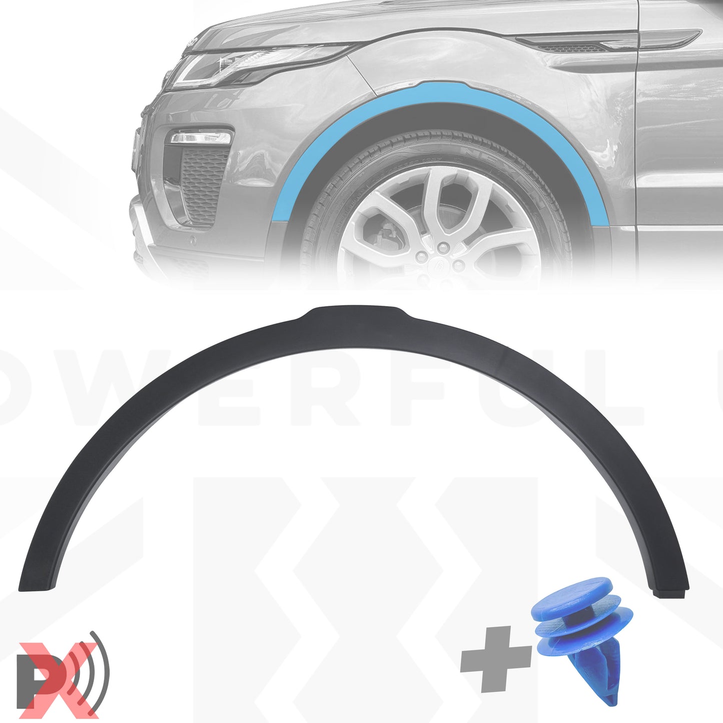 Front Wheel Arch Trim (NO PDC hole) for Range Rover Evoque 1 (2011-18) - LEFT