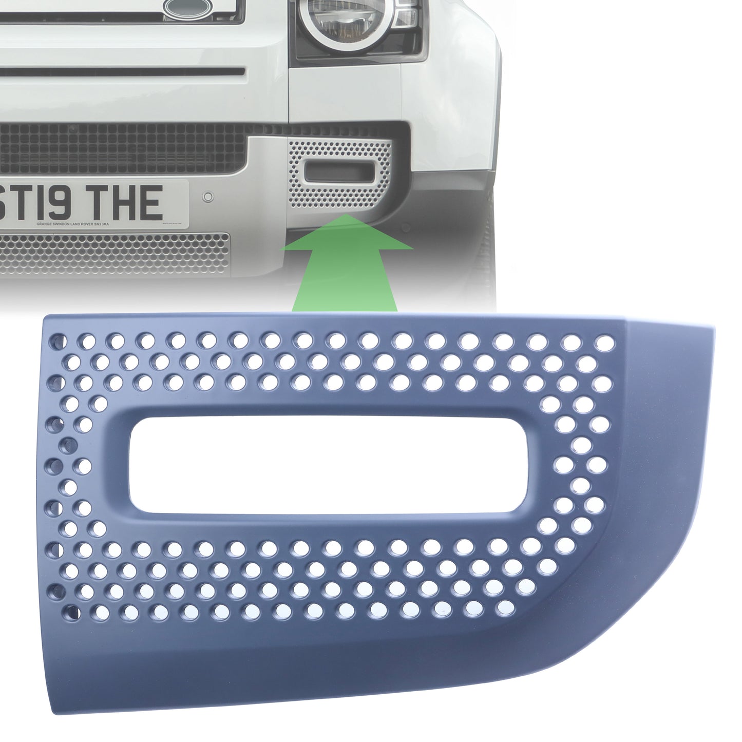 Fog Lamp Surround Grille for Land Rover Defender L663 - Primer - LEFT