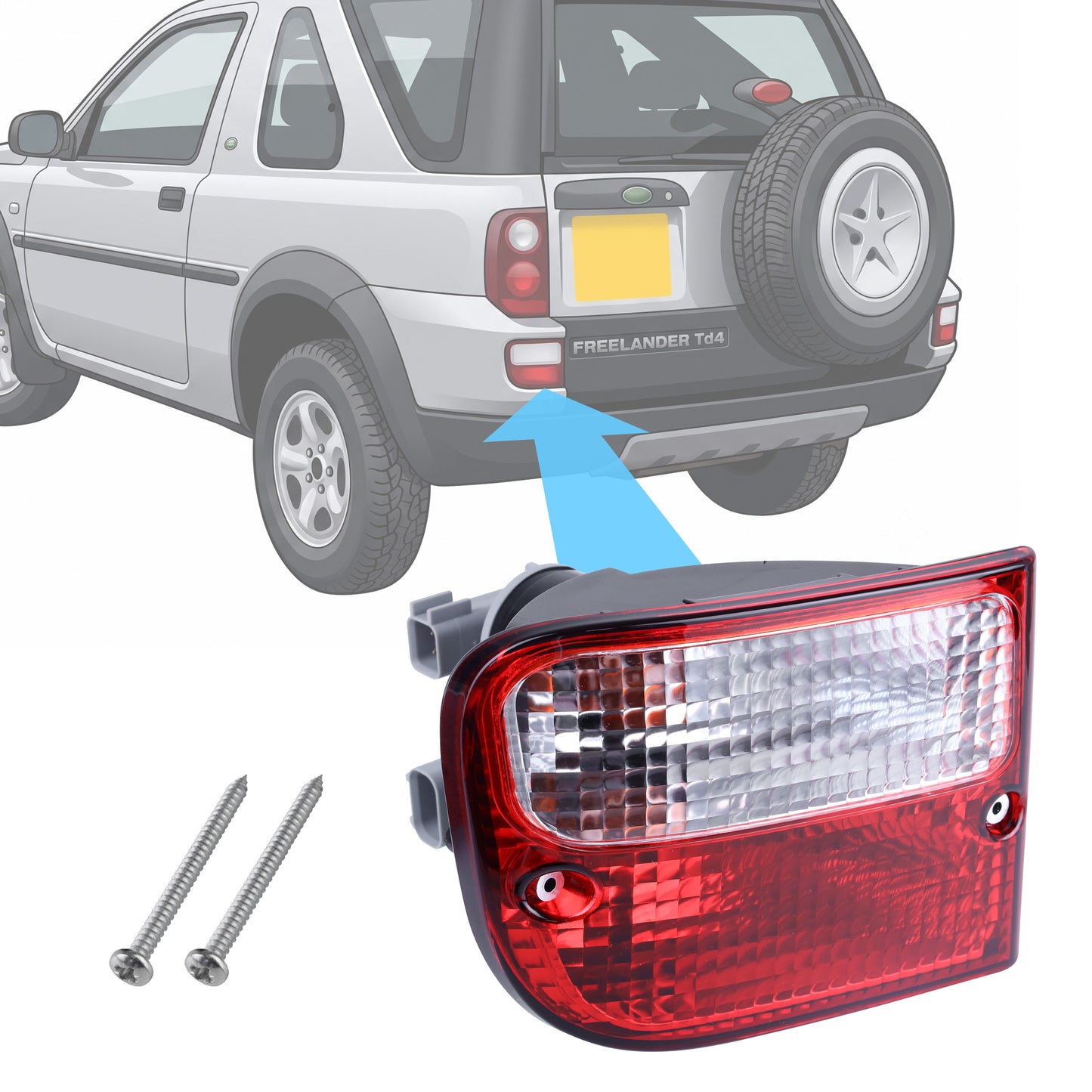 Rear Light Assembly for Land Rover Freelander 1 - Left
