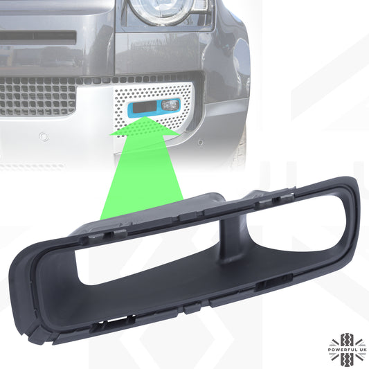 Fog Bezel Insert 'with Fog + Cooling Holes' for Land Rover Defender L663 - Aftermarket