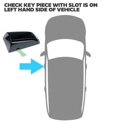 'Autobiography Style' Door Handles Skins in Black for Land Rover Discovery Sport - 8pc with Left Key Release