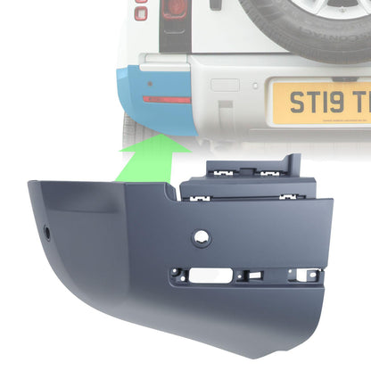 Rear Bumper Corner for Land Rover Defender L663 in Primer - LEFT