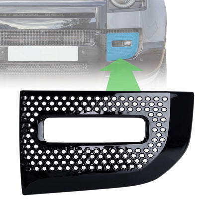 Fog Lamp Surround Grille for Land Rover Defender L663 - Gloss Black - LEFT