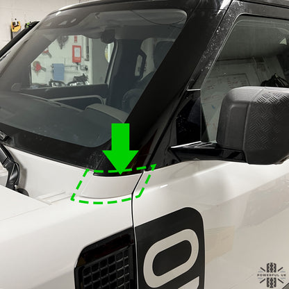 Late Type A-Pillar Finisher Cap for Land Rover Defender L663 - LEFT