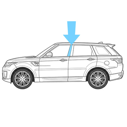 Genuine Front B Pillar Finisher in Gloss Black for Range Rover Sport L494 - Left