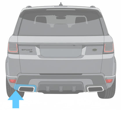 Rear Bumper Exhaust Surround Trim for Range Rover Sport L494 2018-22 - Left