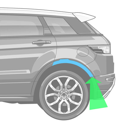 Rear Wheel Arch Trim (Large Section) for Range Rover Evoque 1 (2011-18) - LEFT