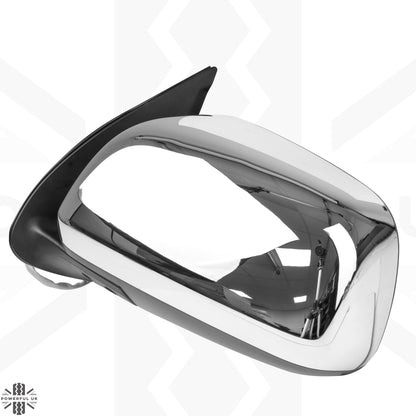 Wing Mirror Assembly - Chrome - LH - for Toyota Hilux Mk6 (WITH power fold)