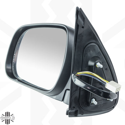 Wing Mirror Assembly - Chrome - LH - for Toyota Hilux Mk6 (WITH power fold)