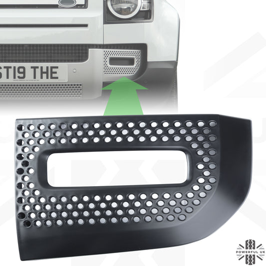 Fog Lamp Surround Grille for Land Rover Defender L663 - Unpainted - LEFT